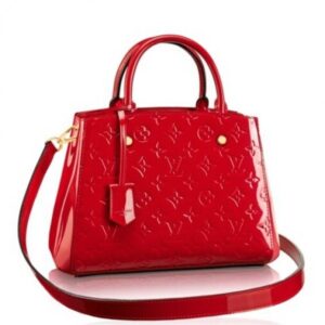 Replica Louis Vuitton Montaigne BB Bag Monogram Vernis M50170 BLV609