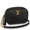 Replica Louis Vuitton Black New Wave Bum Bag M53750 BLV639