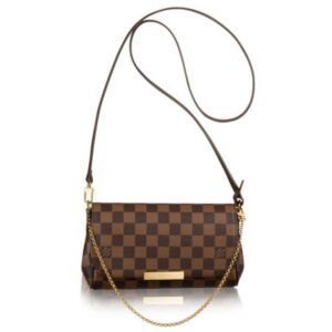 Replica Louis Vuitton Favorite PM Bag Damier Ebene N41276 BLV115