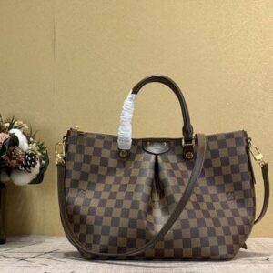 Replica Louis Vuitton Siena MM Bag Damier Ebene N41546 BLV089 2