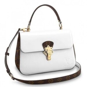 Replica Louis Vuitton White Cherrywood Bag Patent Leather M53352 BLV661