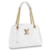 Replica Louis Vuitton White New Wave Chain Bag MM M51945 BLV640