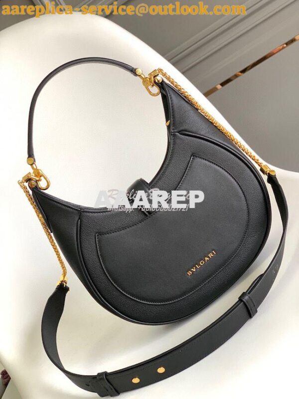 Replica Bvlgari Serpenti Ellipse Shoulder Bag 291636 Black 6