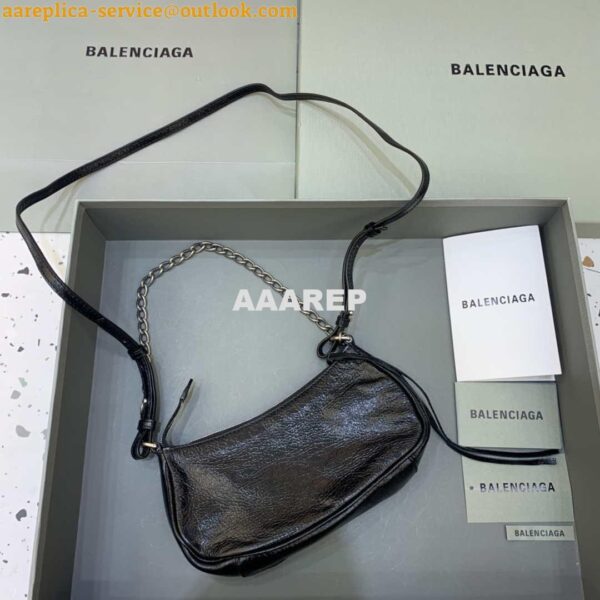 Replica Balenciaga 6940271VG9 Le Cagole Mini Multipouch in black Arena lambskin 2