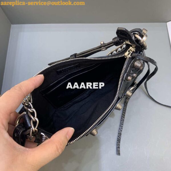 Replica Balenciaga 6940271VG9 Le Cagole Mini Multipouch in black Arena lambskin 6