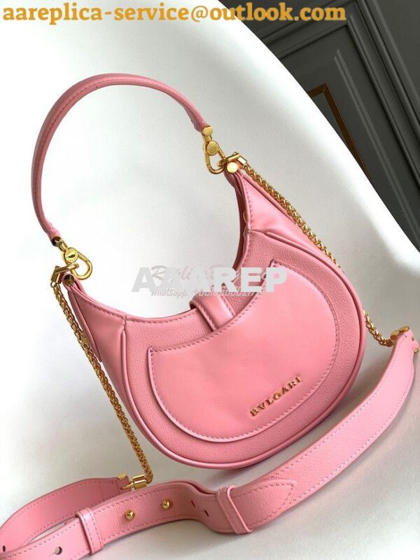 Replica Bvlgari Serpenti Ellipse Shoulder Bag 291636 Quartz Pink 3