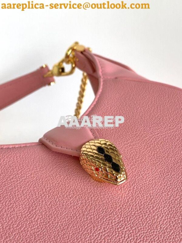 Replica Bvlgari Serpenti Ellipse Shoulder Bag 291636 Quartz Pink 5