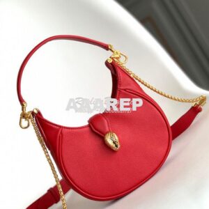 Replica Bvlgari Serpenti Ellipse Shoulder Bag 291636 Red