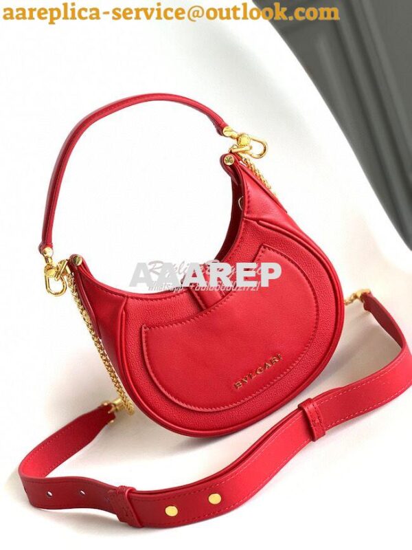 Replica Bvlgari Serpenti Ellipse Shoulder Bag 291636 Red 6