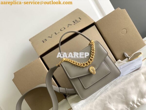 Replica Bvlgari Serpenti Forever Small Maxi Chain Top-handle Bag In G 13