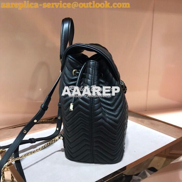 Replica Bvlgari Serpenti Forever Backpack 286538 Black 5