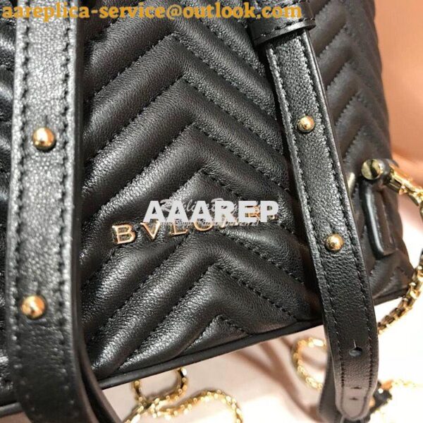 Replica Bvlgari Serpenti Forever Backpack 286538 Black 8