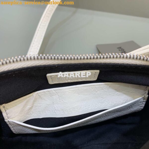 Replica Balenciaga 6940271VG9 Le Cagole Mini Multipouch in White Arena lambskin 10