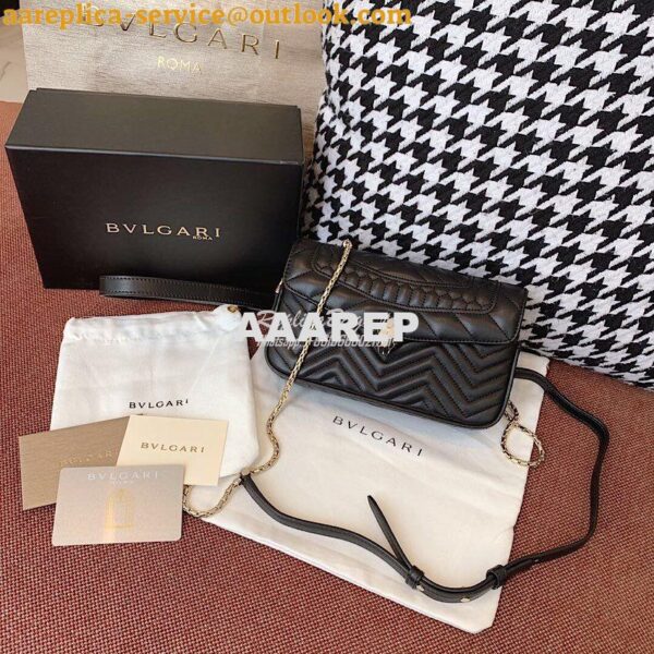 Replica Bvlgari Serpenti Forever Belt Bag 287853 Black 3