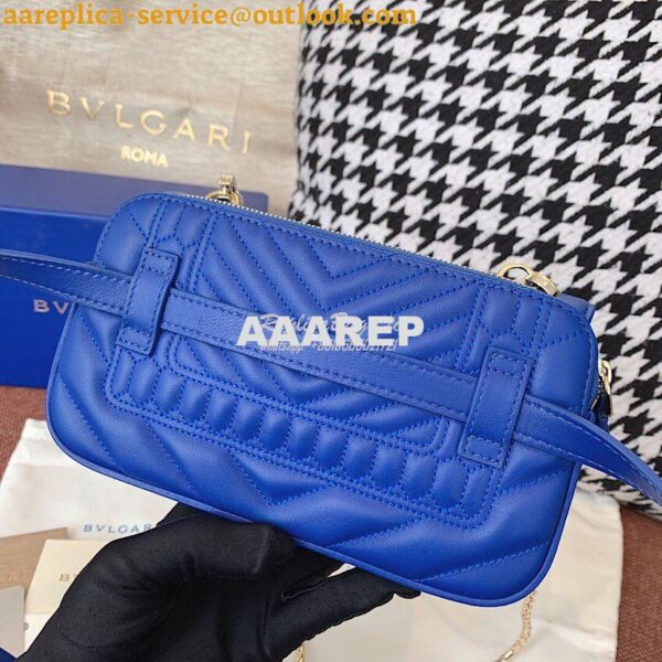 Replica Bvlgari Serpenti Forever Belt Bag 287853 Cobalt Blue 10