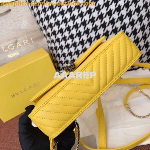 Replica Bvlgari Serpenti Forever Belt Bag 287853 Yellow 8