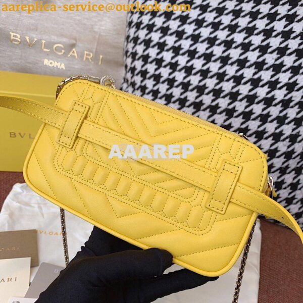 Replica Bvlgari Serpenti Forever Belt Bag 287853 Yellow 9