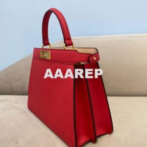 Replica Fendi 70193 Peekaboo ISEEU MEDIUM Red Leather Bag