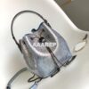 Replica Bvlgari Serpenti Forever Bucket Bag in Black Metallic Karung S