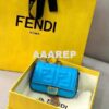 Replica Fendi 7AR844 Nano Baguette Charm Brown Nappa Leather 2