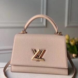 Replica Louis Vuitton Twist One Handle MM Greige Bag M57092 BLV680 2