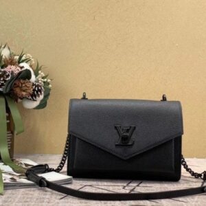 Replica Louis Vuitton All Black Mylockme BB Bag M55848 BLV777 2