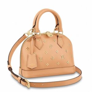 Replica Louis Vuitton Alma BB Bag With Metallic Monogram Pattern M58638 BLV733