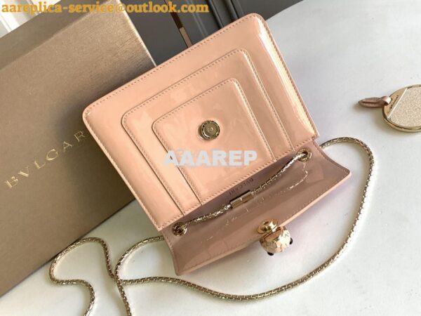 Replica Bvlgari Serpenti Forever Crossbody Bag Shiny Brushed Leather 2 9