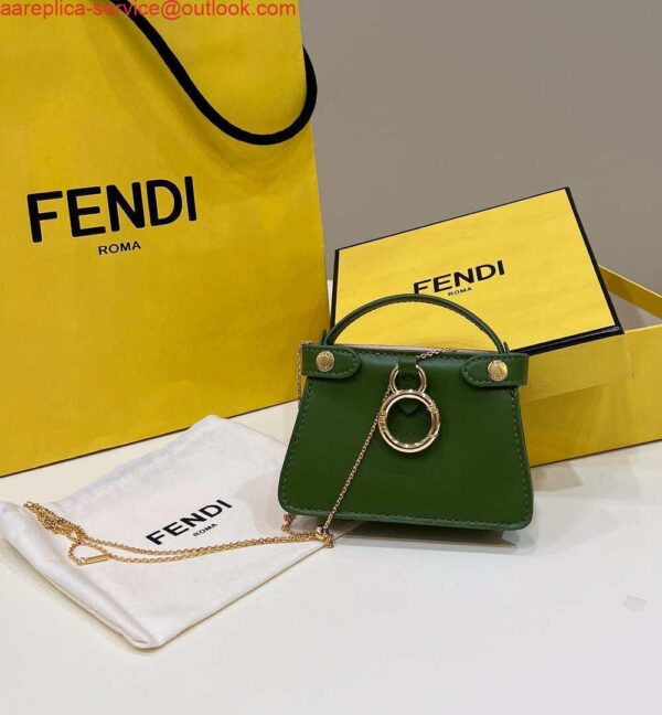 Replica Fendi 7AR993 FENDI PICO PEEKABOO Charm 8385 Green 3