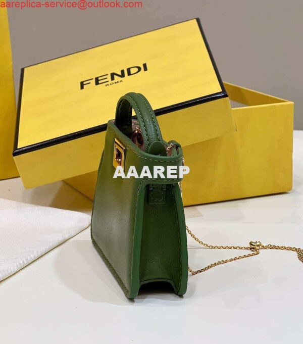 Replica Fendi 7AR993 FENDI PICO PEEKABOO Charm 8385 Green 4