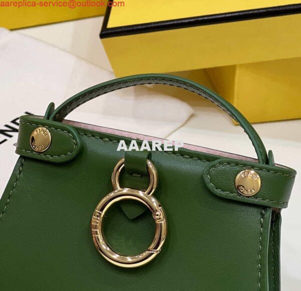 Replica Fendi 7AR993 FENDI PICO PEEKABOO Charm 8385 Green 6