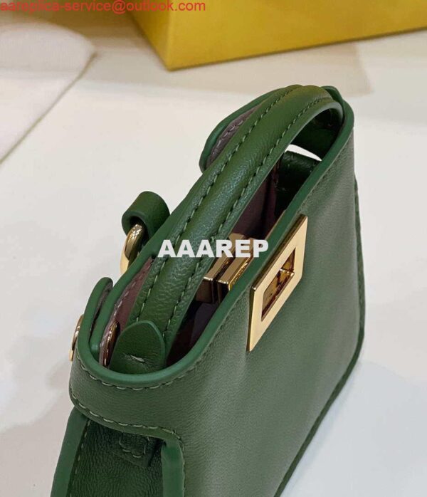 Replica Fendi 7AR993 FENDI PICO PEEKABOO Charm 8385 Green 7