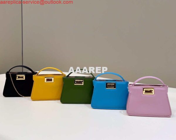 Replica Fendi 7AR993 FENDI PICO PEEKABOO Charm 8385 Green 11