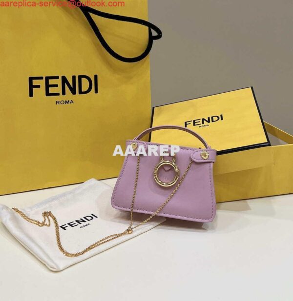 Replica Fendi 7AR993 FENDI PICO PEEKABOO Charm 8385 Purple 4