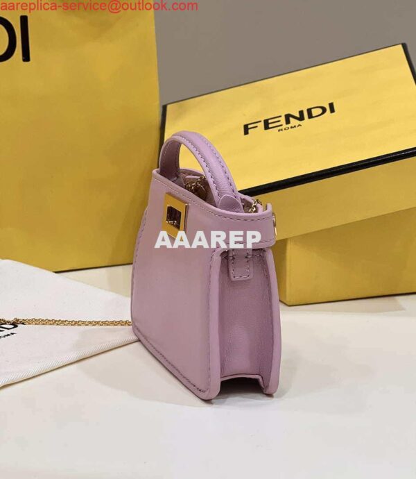 Replica Fendi 7AR993 FENDI PICO PEEKABOO Charm 8385 Purple 5