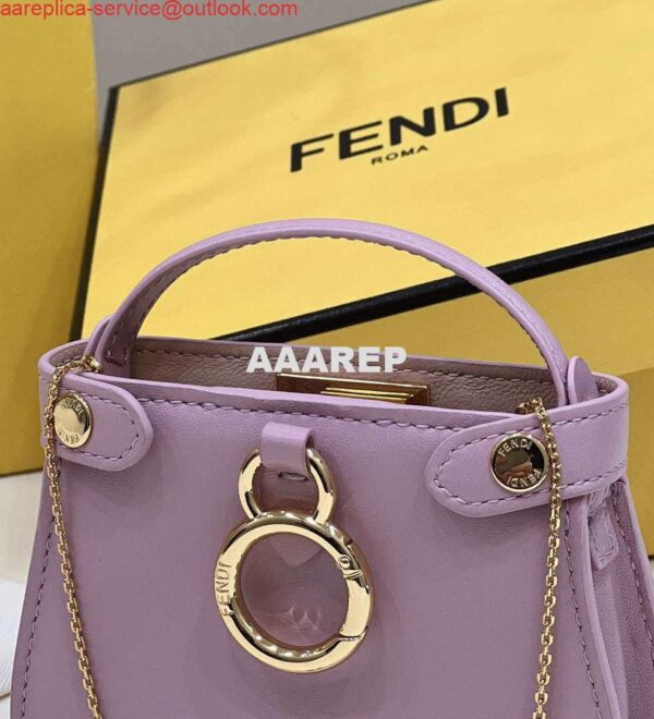 Replica Fendi 7AR993 FENDI PICO PEEKABOO Charm 8385 Purple 7