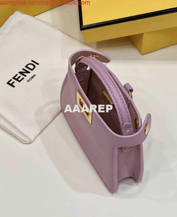 Replica Fendi 7AR993 FENDI PICO PEEKABOO Charm 8385 Purple 11