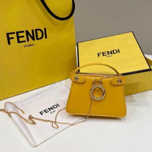 Replica Fendi 7AR993 FENDI PICO PEEKABOO Charm 8385 Yellow