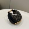 Replica Fendi 7AS089 Nano Fendigraphy Gold leather Charm 80056S 2