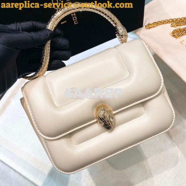 Replica Mary Katrantzou X Bvlgari Top Handle (Limited) 291070 Ivory 4