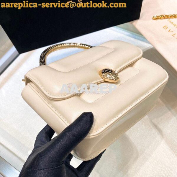 Replica Mary Katrantzou X Bvlgari Top Handle (Limited) 291070 Ivory 5