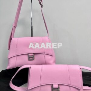 Replica Balenciaga Downtown XS Shoulder Bag in Smooth Calfskin Pink 67