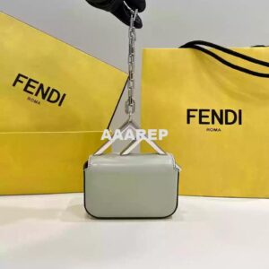 Replica Fendi 7AS173 Fendi First Sight Light Green leather Nano bag