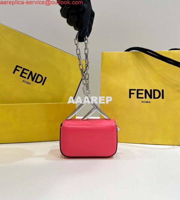 Replica Fendi 7AS173 Fendi First Sight Red leather Nano bag 3