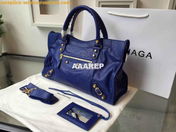 Replica Balenciaga Giant Gold City Blue