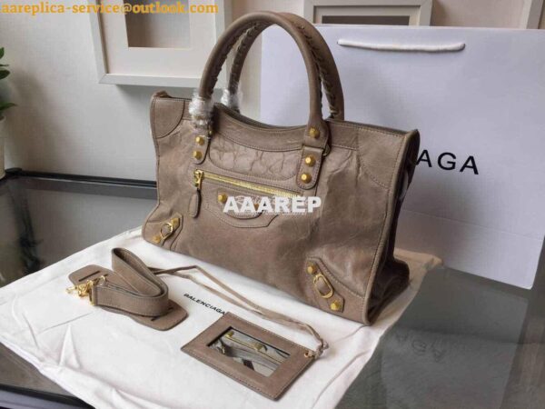 Replica Balenciaga Giant Gold City Brown