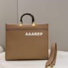 Replica Fendi 8266S Sunshine Medium Bag 8BH386 Black leather shopper 2