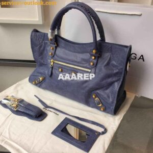 Replica Balenciaga Giant Gold City Dark Blue