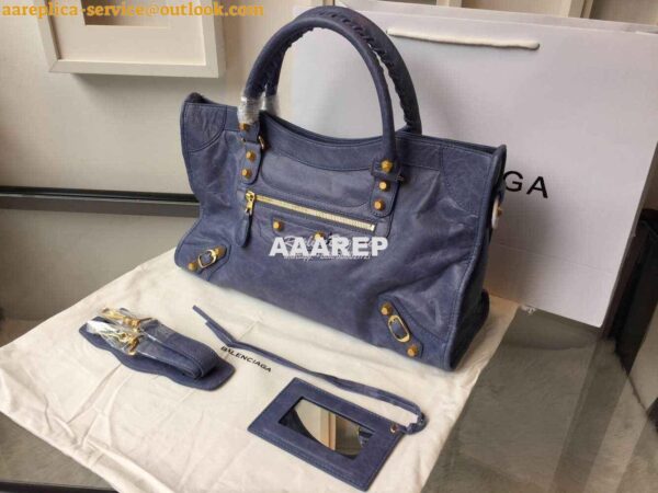 Replica Balenciaga Giant Gold City Dark Blue