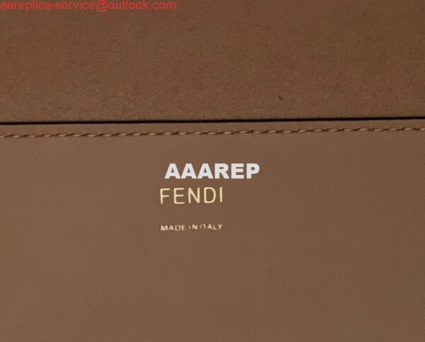 Replica Fendi 8266S Sunshine Medium Bag 8BH386 Apricot leather shopper 6